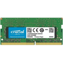 Модуль памяти Crucial DRAM 8GB DDR4 3200 MT/s (PC4-25600) CL22 SR x8 Unbuffered SODIMM 260pin, EAN: 649528790095.(RCISCT8G4SFS832A)(CT8G4SFS832A)