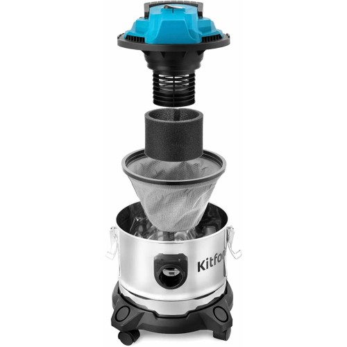 Пылесос KITFORT KT-547 1000Вт голубой/серебристый