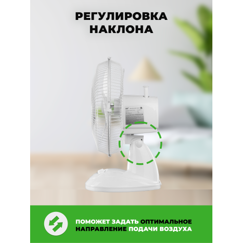 Вентилятор RIX RDF-2200W настольный