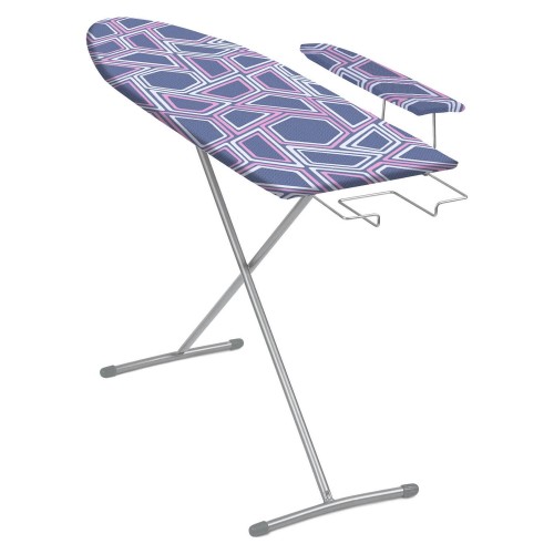 Доска гладильная НИКА ЛИНА 1, размер 112х34,5 материал: ДСП,  два положения высоты h-70, h-80см, выдвижная подставка под утюг, съемный подрукавник.