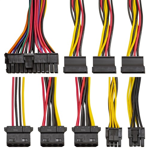 Блок питания 400W ExeGate 400NPXE(+PFC), ATX, PC, black,12cm fan, 24p+4p, 6/8p PCI-E, 3*SATA, 2*IDE, FDD + кабель 220V в комплекте