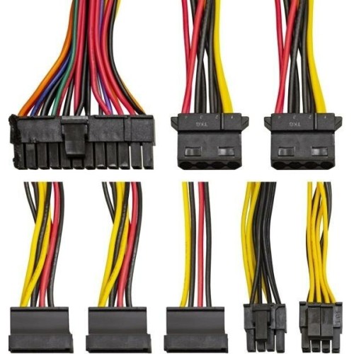 Блок питания 450W ExeGate AB450, ATX, PC, 8cm fan, 24p+4p, 3*SATA, 2*IDE, FDD + кабель 220V в комплекте