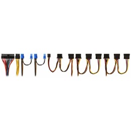 Блок питания 600W ExeGate 600PPE, ATX, PC, black, APFC, 12cm, 24p+(4+4)p, PCI-E, 5*SATA, 3*IDE, FDD + кабель 220V в комплекте