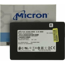 Жесткий диск SSD SATA2.5" 960GB 5300 PRO MTFDDAK960TDS CRUCIAL