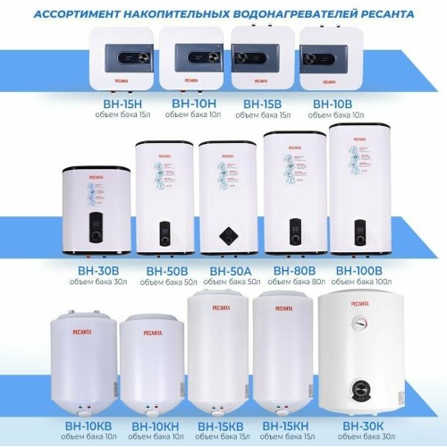 Водонагреватель накопительный РЕСАНТА ВН-50В