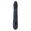 Тёмно-синий вибратор Oh My USB Rechargeable Rabbit Vibrator - 25,4 см.