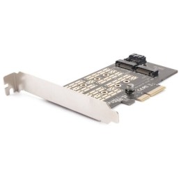 Адаптер AgeStar AS-MC02  PCI-E для M.2 SATA SSD+M.2 NVME SSD Card