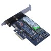 Адаптер AgeStar AS-MC02  PCI-E для M.2 SATA SSD+M.2 NVME SSD Card