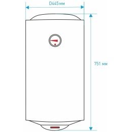 Водонагреватель THERMEX Champion TitaniumHeat 80 V 1.5кВт 80л электрический настенный/белый