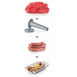 Мясорубка BOSCH MFW67440 2000Вт черный/серебристый