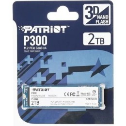 Твердотельный накопитель SSD M.2 Patriot 1Tb P300 (PCI-E 3.0 x4, up to 2100/1650MBs, 290000 IOPs, 3D TLC, SMI2263XT, TBW 320Tb, 22х80mm)