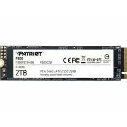 Твердотельный накопитель SSD M.2 Patriot 1Tb P300 (PCI-E 3.0 x4, up to 2100/1650MBs, 290000 IOPs, 3D TLC, SMI2263XT, TBW 320Tb, 22х80mm)