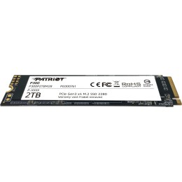 Твердотельный накопитель SSD M.2 Patriot 1Tb P300 (PCI-E 3.0 x4, up to 2100/1650MBs, 290000 IOPs, 3D TLC, SMI2263XT, TBW 320Tb, 22х80mm)