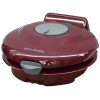 Вафельница WILLMARK WM-103R (1 круглая ваф. форма, терморегулятор, 750Вт, конус для морож., красная)
