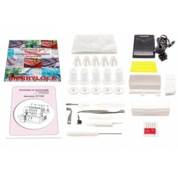 Оверлок MERRYLOCK 0115А2,3,4,5-ниточный + плоскошовная машина, дифференциал, съемный рукав,авт.натяж