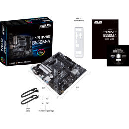 Материнская плата ASUS PRIME B550M-A /AM4,B550,DUAL M.2,HDMI,AURA,MB