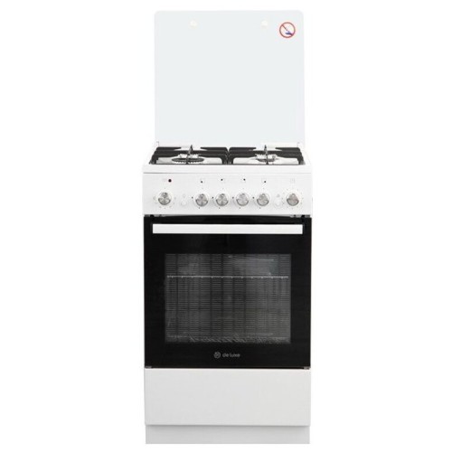 Газовая плита DE LUXE 5040.40г(кр)чр белыйТипоразмер 50*50см, эл. розжиг в ручке, терморегулятор, си