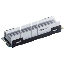 Накопитель SSD M.2 2280 500GB Apacer AS2280Q4 Client SSD AP500GAS2280Q4-1 PCIe Gen4x4 with NVMe, 5000/2500, IOPS 750K, MTBF 1.5M, 3D TLC, 850TBW, 1.7DWPD, Kit Heatsink and mount, NVMe 1.3, RTL