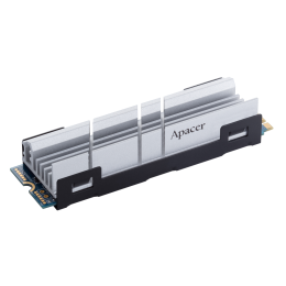 Накопитель SSD M.2 2280 500GB Apacer AS2280Q4 Client SSD AP500GAS2280Q4-1 PCIe Gen4x4 with NVMe, 5000/2500, IOPS 750K, MTBF 1.5M, 3D TLC, 850TBW, 1.7DWPD, Kit Heatsink and mount, NVMe 1.3, RTL