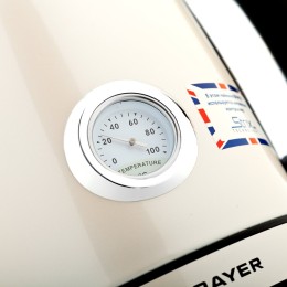 Электрочайник BRAYER BR1005YE 2200Вт, STRIX, сталь окраш, термометр,роз.
