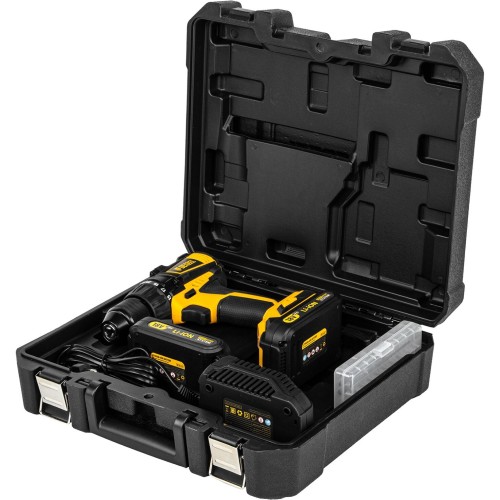 Дрель-шуруповерт аккумуляторная бесщет DENZEL BLDL-IB-18-02 Li-Ion 18 В 15 Ач 2 акк 26121