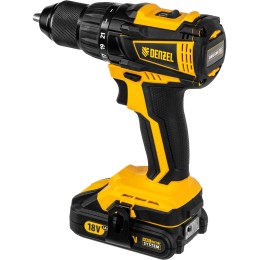 Дрель-шуруповерт аккумуляторная бесщет DENZEL BLDL-IB-18-02 Li-Ion 18 В 15 Ач 2 акк 26121