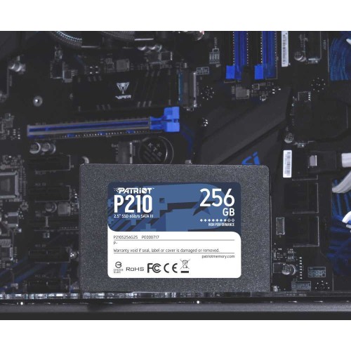 SSD накопитель Patriot 2.5" 256GB P210 <P210S256G25> (SATA3, up to 500/400Mbs, 3D TLC, 7mm)
