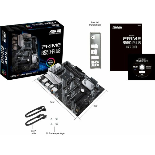 Материнская плата Asus PRIME B550-PLUS Soc-AM4 AMD B550 4xDDR4 ATX AC`97 8ch(7.1) GbLAN RAID+HDMI+DP