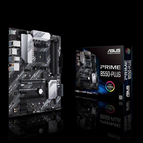 Материнская плата Asus PRIME B550-PLUS Soc-AM4 AMD B550 4xDDR4 ATX AC`97 8ch(7.1) GbLAN RAID+HDMI+DP