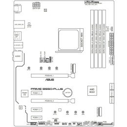 Материнская плата Asus PRIME B550-PLUS Soc-AM4 AMD B550 4xDDR4 ATX AC`97 8ch(7.1) GbLAN RAID+HDMI+DP