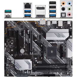 Материнская плата Asus PRIME B550-PLUS Soc-AM4 AMD B550 4xDDR4 ATX AC`97 8ch(7.1) GbLAN RAID+HDMI+DP