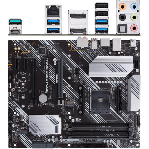 Материнская плата Asus PRIME B550-PLUS Soc-AM4 AMD B550 4xDDR4 ATX AC`97 8ch(7.1) GbLAN RAID+HDMI+DP