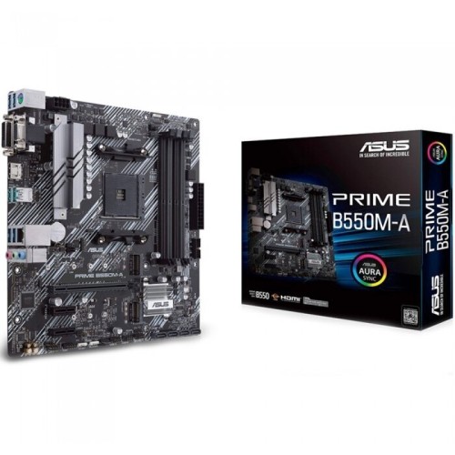 Материнская плата Asus PRIME B550-PLUS Soc-AM4 AMD B550 4xDDR4 ATX AC`97 8ch(7.1) GbLAN RAID+HDMI+DP