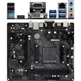 Материнская плата Asrock B550M-HDV Soc-AM4 AMD B550 2xDDR4 mATX AC`97 8ch(7.1) GbLAN RAID+VGA+DVI+HDMI