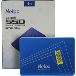 Накопитель SSD 2.5" Netac 1.0Tb N600S Series <NT01N600S-001T-S3X> Retail (SATA3, up to 560/520MBs, 3D TLC, 7mm)