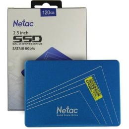 Накопитель SSD 2.5" Netac 120Gb N535S Series <NT01N535S-120G-S3X> Retail (SATA3, up to 510/440MBs, 3D TLC, 7mm)