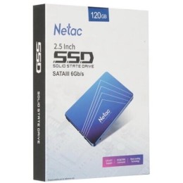 Накопитель SSD 2.5" Netac 120Gb N535S Series <NT01N535S-120G-S3X> Retail (SATA3, up to 510/440MBs, 3D TLC, 7mm)