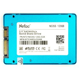 Накопитель SSD 2.5" Netac 120Gb N535S Series <NT01N535S-120G-S3X> Retail (SATA3, up to 510/440MBs, 3D TLC, 7mm)