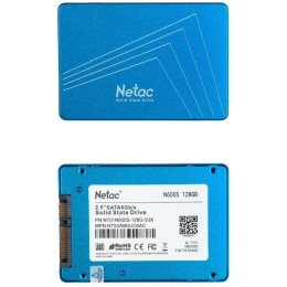 Накопитель SSD 2.5" Netac 128Gb N600S Series <NT01N600S-128G-S3X> Retail (SATA3, up to 510/440MBs, 3D TLC, 7mm)