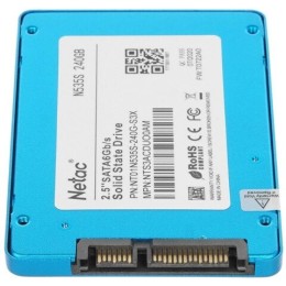 Накопитель SSD Netac 240Gb N535S Series 2.5"<NT01N535S-240G-S3X> Retail (SATA3, up to 540/490MBs, 3D TLC, 7mm)