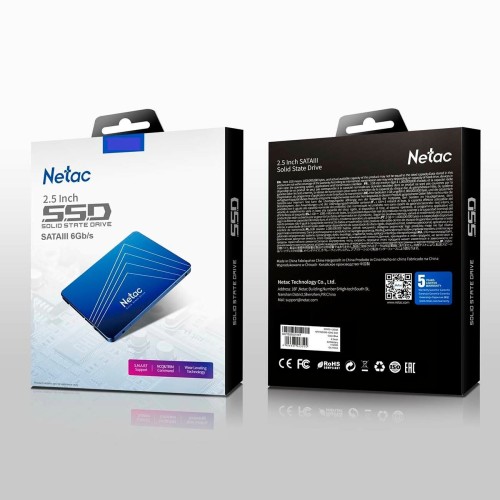 Накопитель SSD Netac 240Gb N535S Series 2.5"<NT01N535S-240G-S3X> Retail (SATA3, up to 540/490MBs, 3D TLC, 7mm)