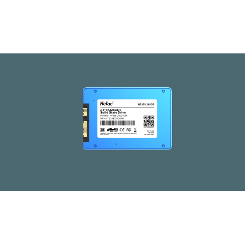 Накопитель SSD Netac 240Gb N535S Series 2.5"<NT01N535S-240G-S3X> Retail (SATA3, up to 540/490MBs, 3D TLC, 7mm)