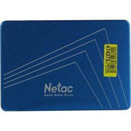 Накопитель SSD  2.5" Netac 256Gb N600S Series <NT01N600S-256G-S3X> Retail (SATA3, up to 540/490MBs, 3D TLC, 7mm)
