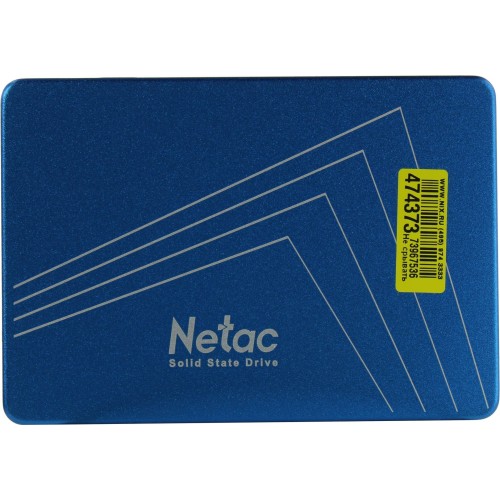 Накопитель SSD  2.5" Netac 256Gb N600S Series <NT01N600S-256G-S3X> Retail (SATA3, up to 540/490MBs, 3D TLC, 7mm)