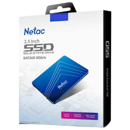 Накопитель SSD  2.5" Netac 256Gb N600S Series <NT01N600S-256G-S3X> Retail (SATA3, up to 540/490MBs, 3D TLC, 7mm)