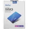 Накопитель SSD  2.5" Netac 256Gb N600S Series <NT01N600S-256G-S3X> Retail (SATA3, up to 540/490MBs, 3D TLC, 7mm)