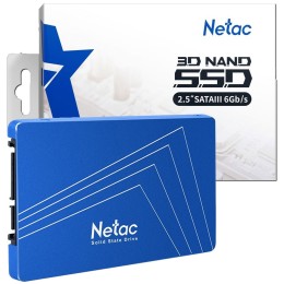 Накопитель SSD  2.5" Netac 256Gb N600S Series <NT01N600S-256G-S3X> Retail (SATA3, up to 540/490MBs, 3D TLC, 7mm)