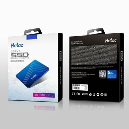Накопитель SSD 2.5" Netac 480Gb N535S Series <NT01N535S-480G-S3X> Retail (SATA3, up to 540/490MBs, 3D TLC, 7mm)
