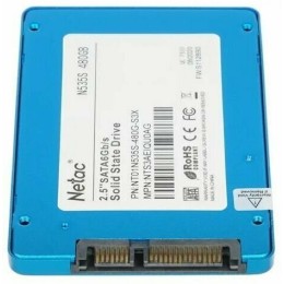 Накопитель SSD 2.5" Netac 480Gb N535S Series <NT01N535S-480G-S3X> Retail (SATA3, up to 540/490MBs, 3D TLC, 7mm)