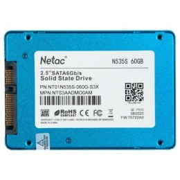 Накопитель SSD 2.5" Netac 960Gb N535S Series <NT01N535S-960G-S3X> Retail (SATA3, up to 560/520MBs, 3D TLC, 7mm)